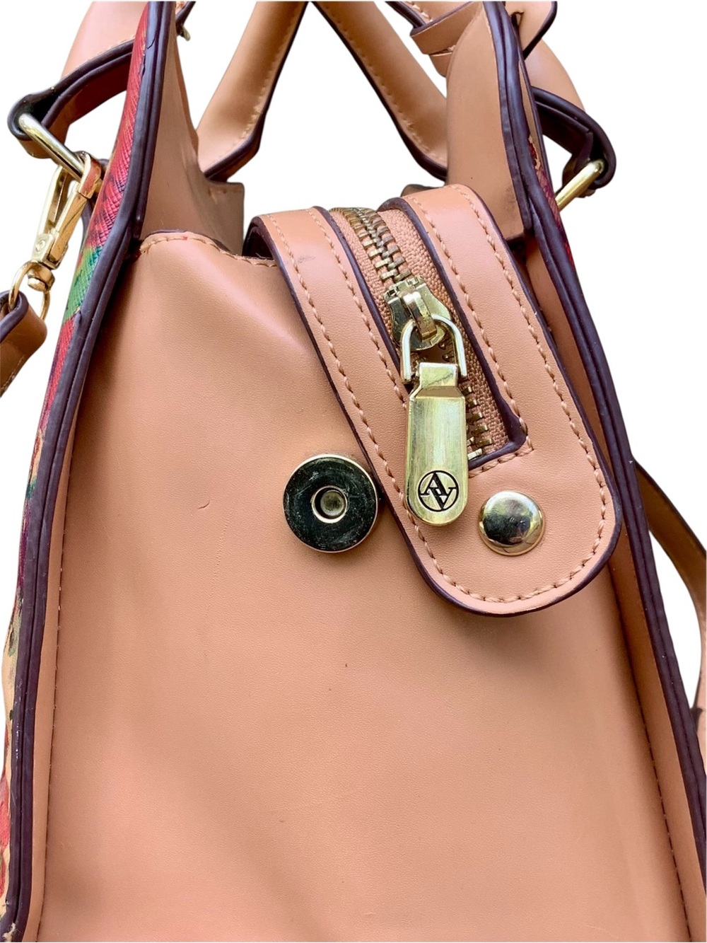Adrienne Vittadini Studio Floral Design Satchel - Picture 8 of 15